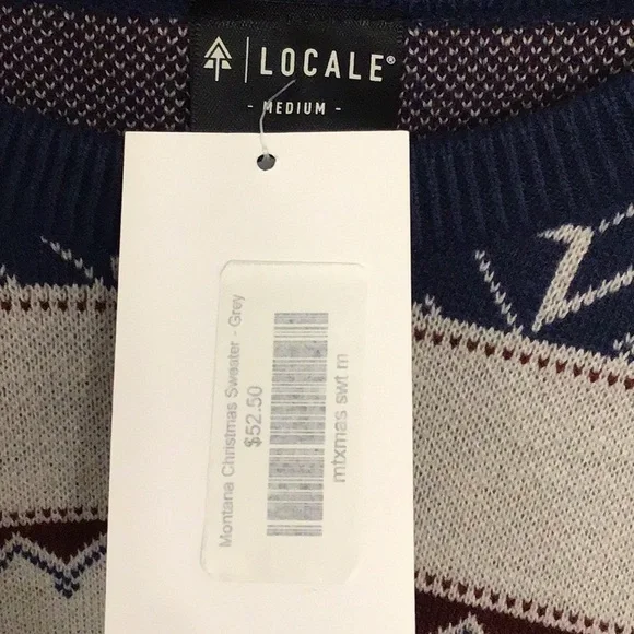 Montana Scene Montana Christmas Sweater, gray, M, NWT - Picture 6 of 11